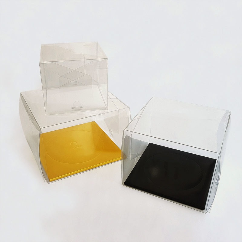 투명 쉬폰 케이크 상자 (받침별도구매)