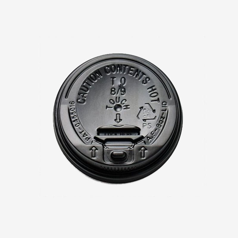 종이컵 뚜껑 블랙 8온즈 전용 (80파이)
